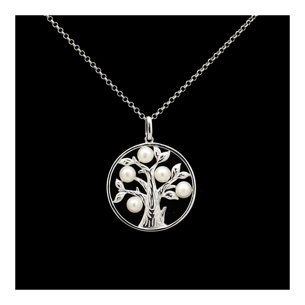 Tree of Life with Pearls Necklace