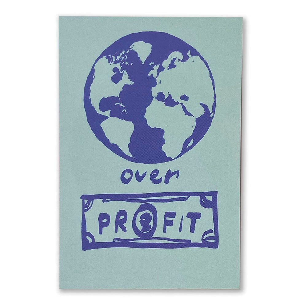 Planet Over Profit Postcard