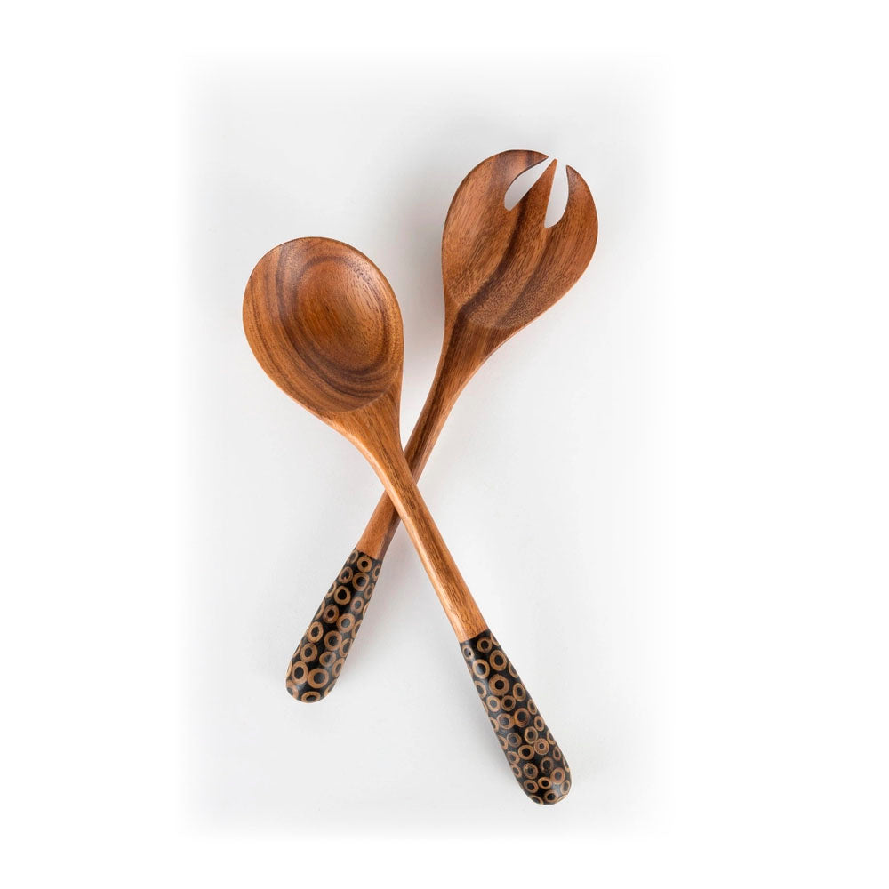 Gather Round Wood Salad Servers