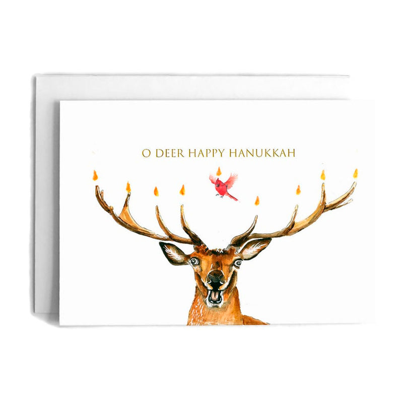 O Deer Happy Hanukkah - Funny Hanukkah Card