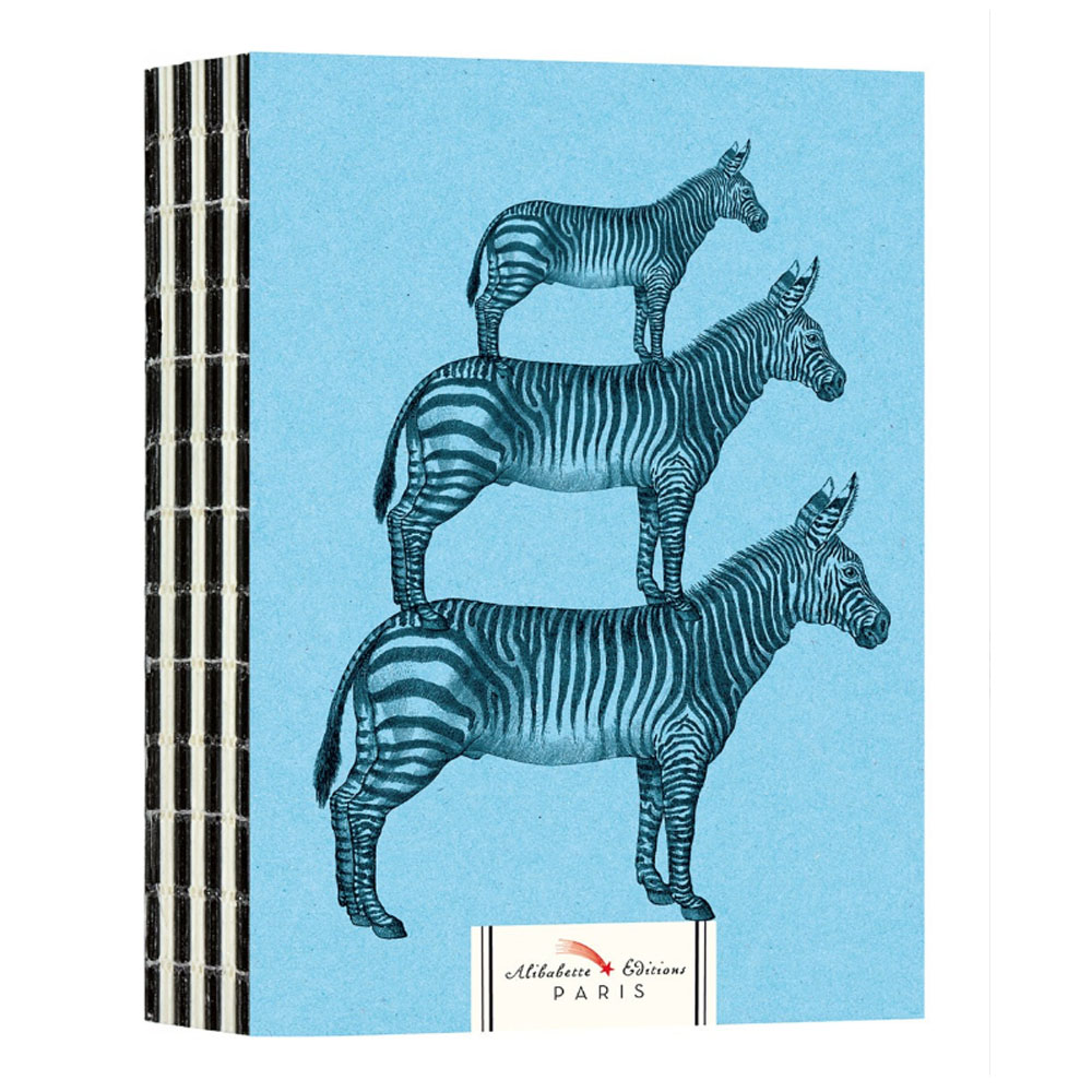 Noir et Blanc - White & Black Sketchbook with Zebra Cover