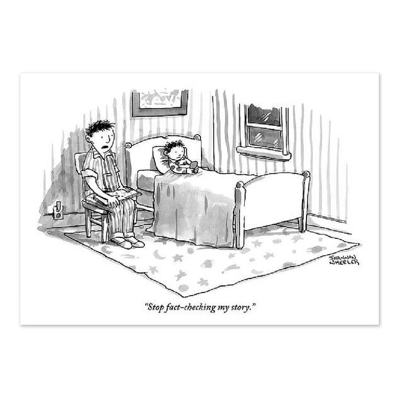 Bedtime Fact Checker Greeting Card