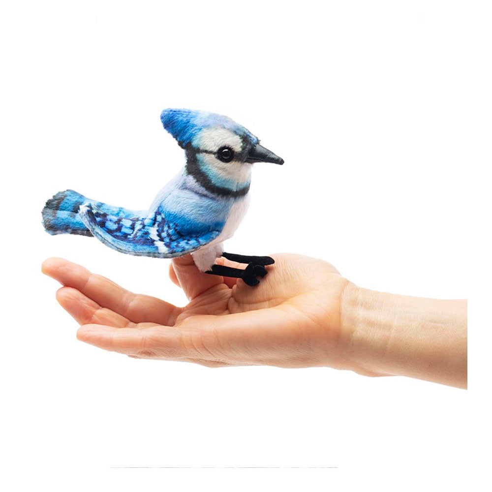 Mini Blue Jay Finger Puppet