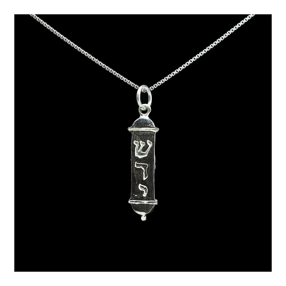 Sterling Shadai Mezuzah Necklace