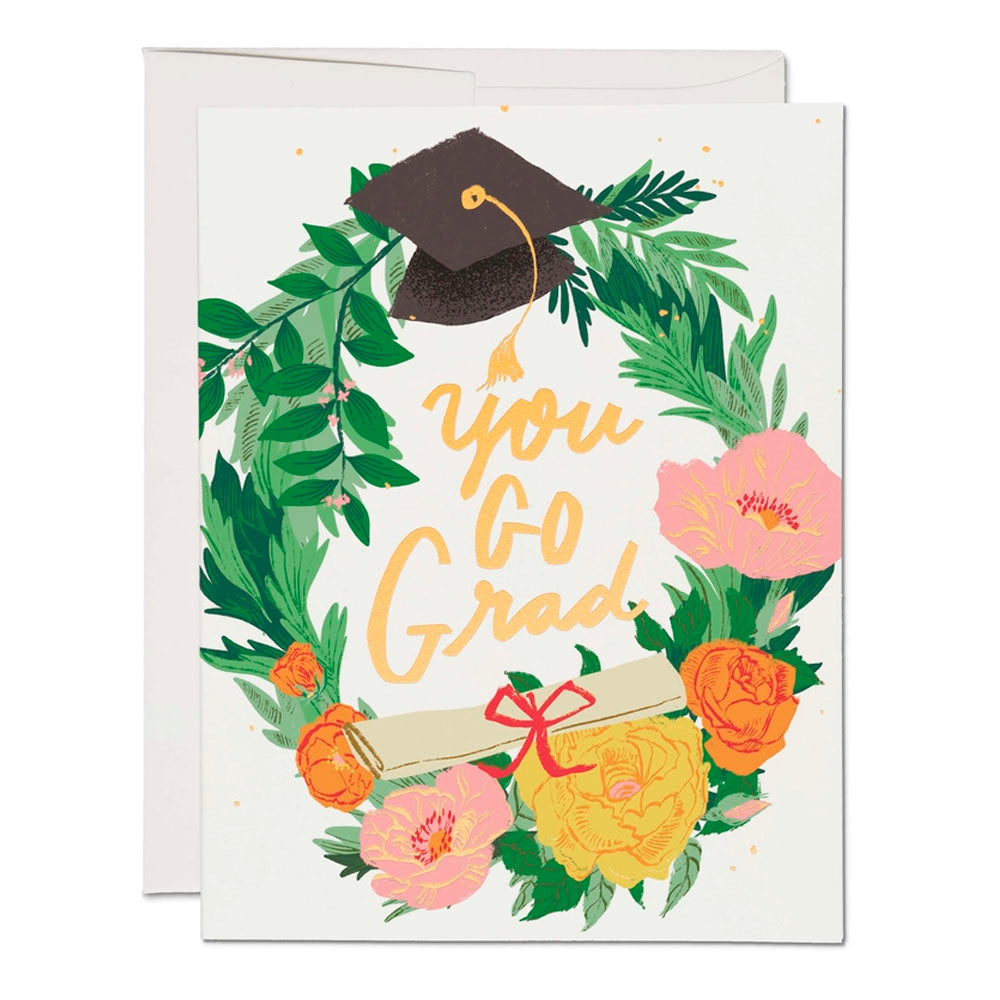 Graduation Wreath Greeting Card