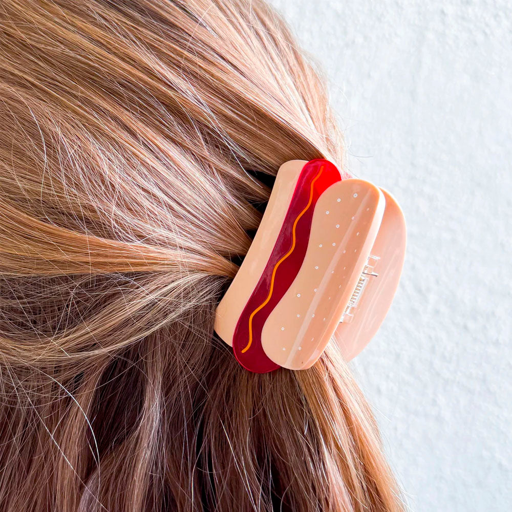 Hot Dog Claw Hair Clip