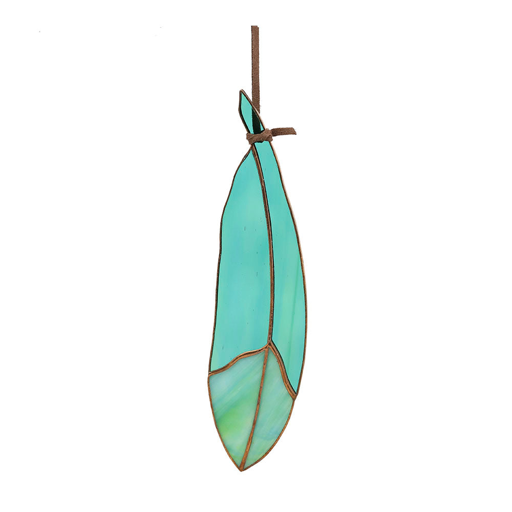 Classic Feather Glass Suncatcher