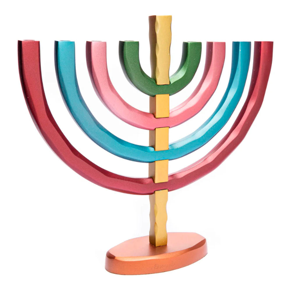 Anodized Aluminum Hanukkiah