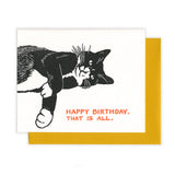 Cat Birthday Greeting Card