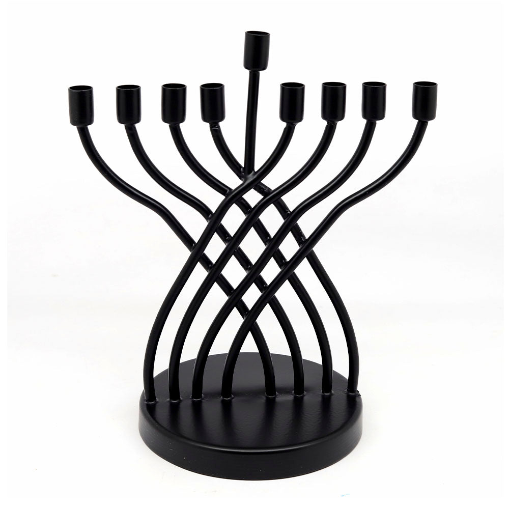 Sudaul Criss Cross Iron Hanukkiah