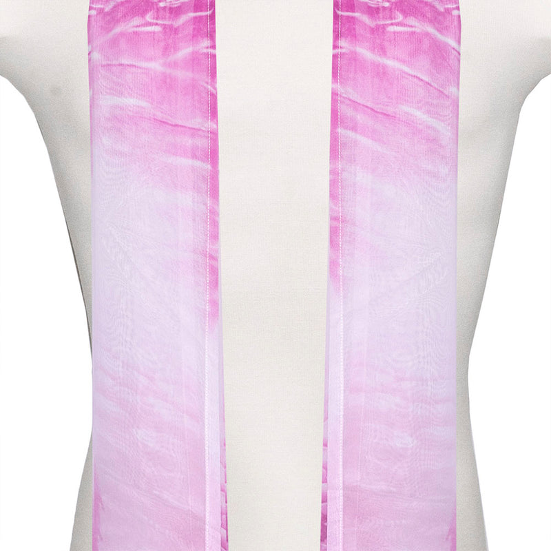 Tallit Set Pink Chiffon Tree of Life Print