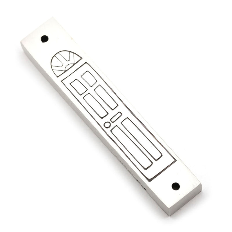 Door Mezuzah in Etched Pewter