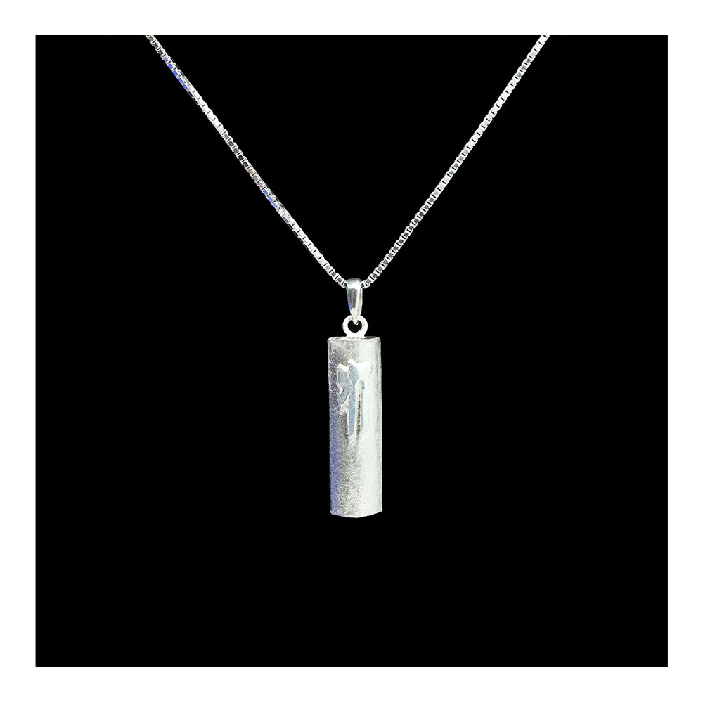 Sterling Mezuzah Necklace