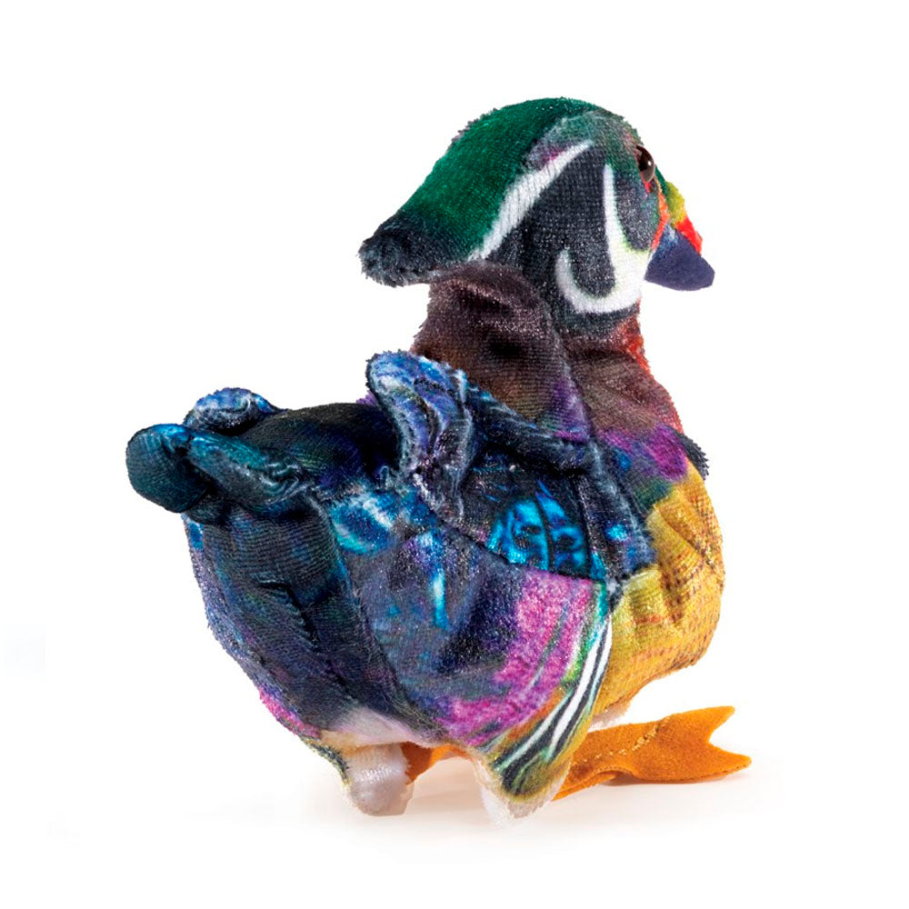 Mini Wood Duck Finger Puppet