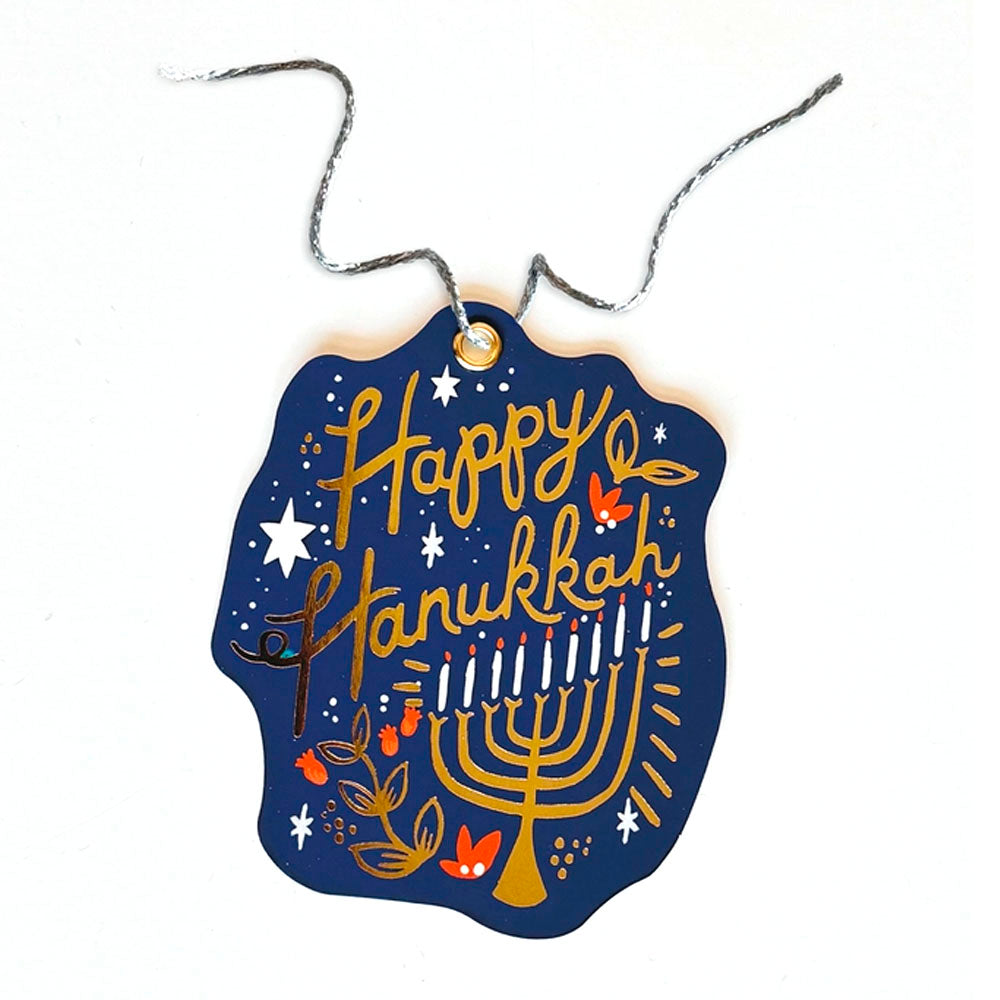 Menorah Diecut Gift Tags