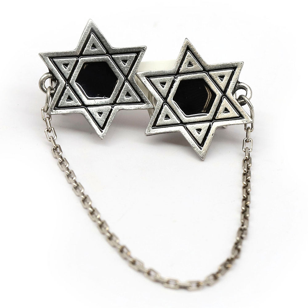 Star of David Shaped Tallit Clips