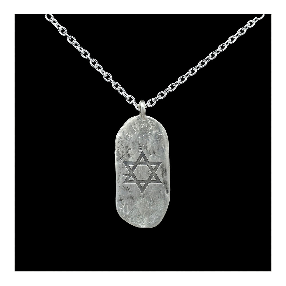 Star of David Sterling Dog Tag