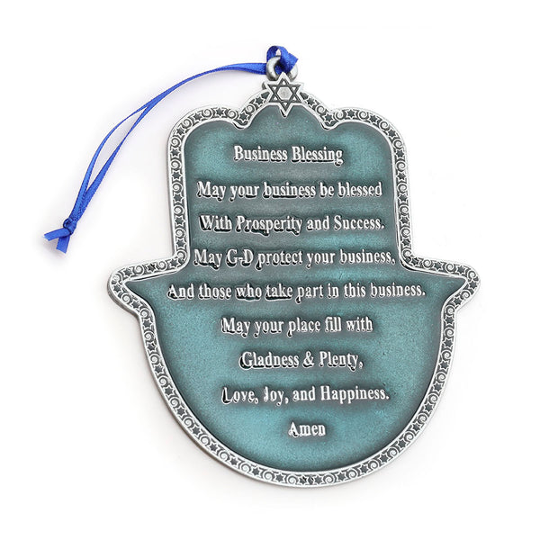 Business Blessing Hamsa Plaque