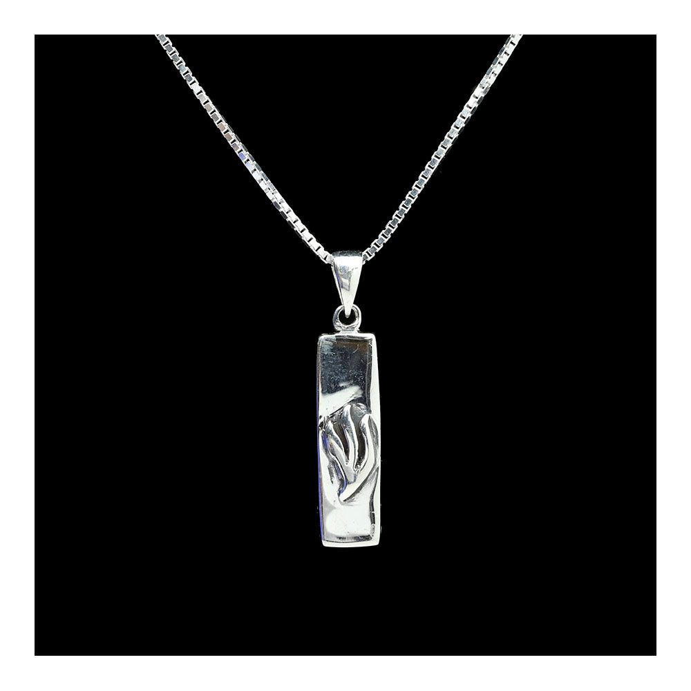 Sterling Mezuzah Necklace