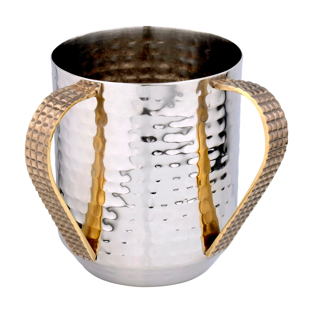 Hammered Stainless Steel Wash Cup