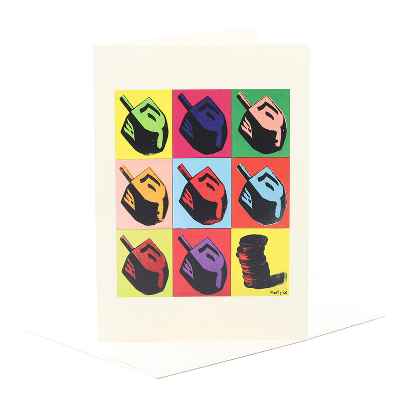 10 Greeting Card Pack "Warhol Dreidels"
