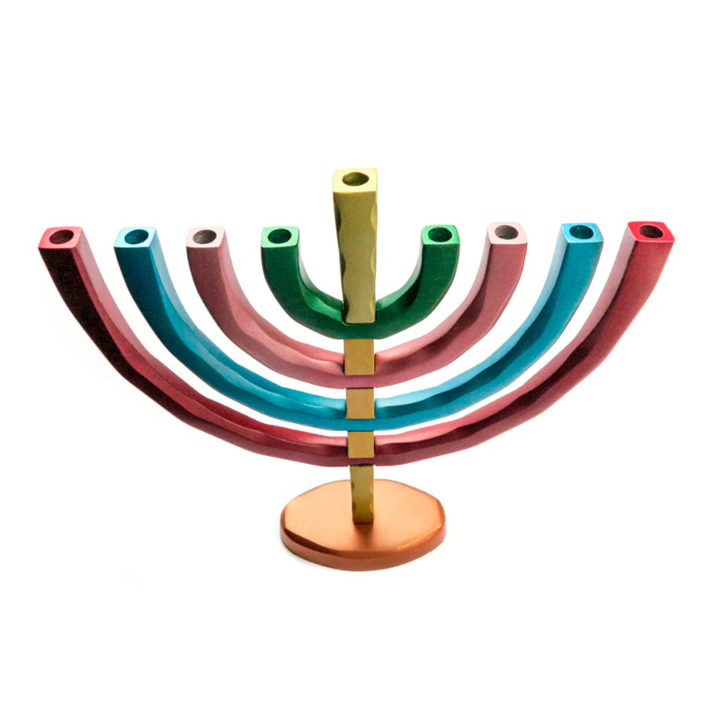 Anodized Aluminum Hanukkiah
