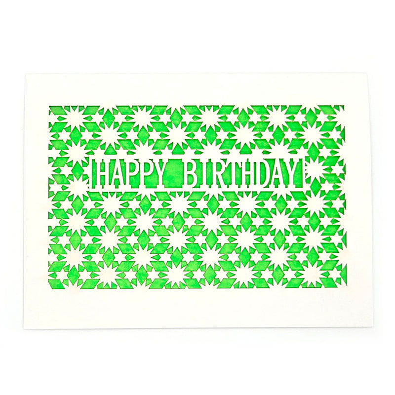 Happy Birthday Stars Card