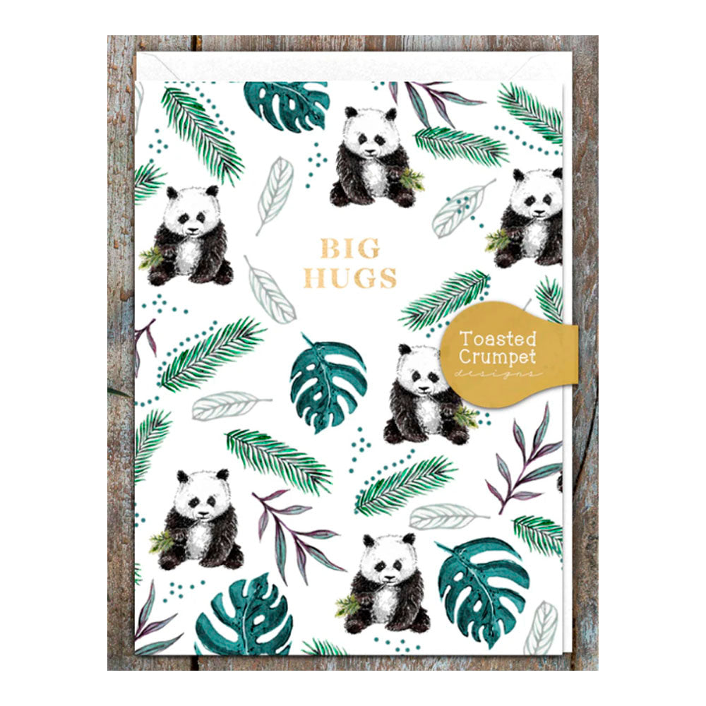 Birthday Hugs (Panda) Greeting Card