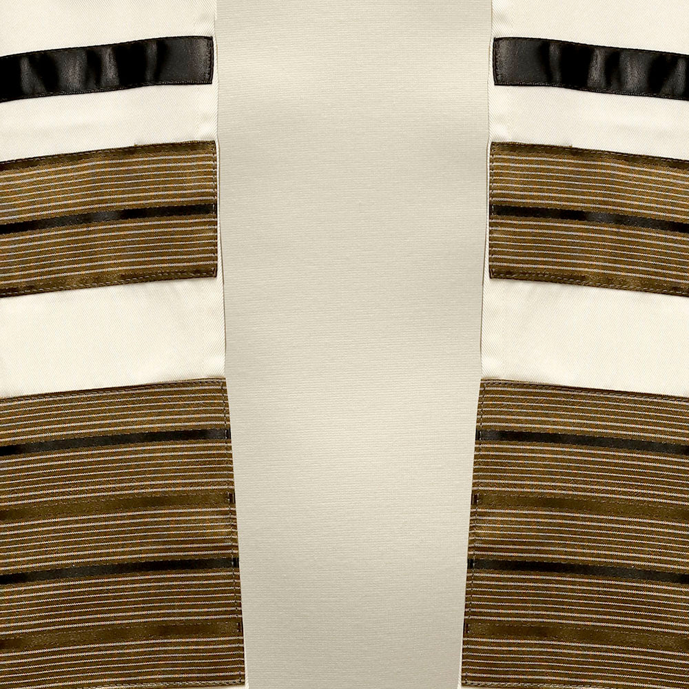 Broad Copper Stripes Tallit Set