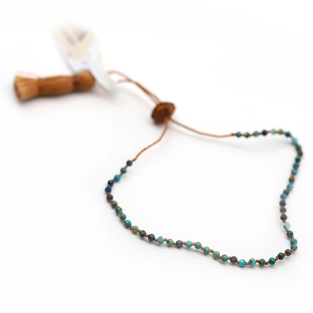 Chrysocolla Tassel Bracelet