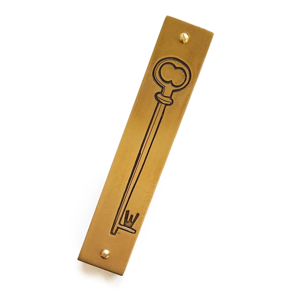 Brass Key Mezuzah