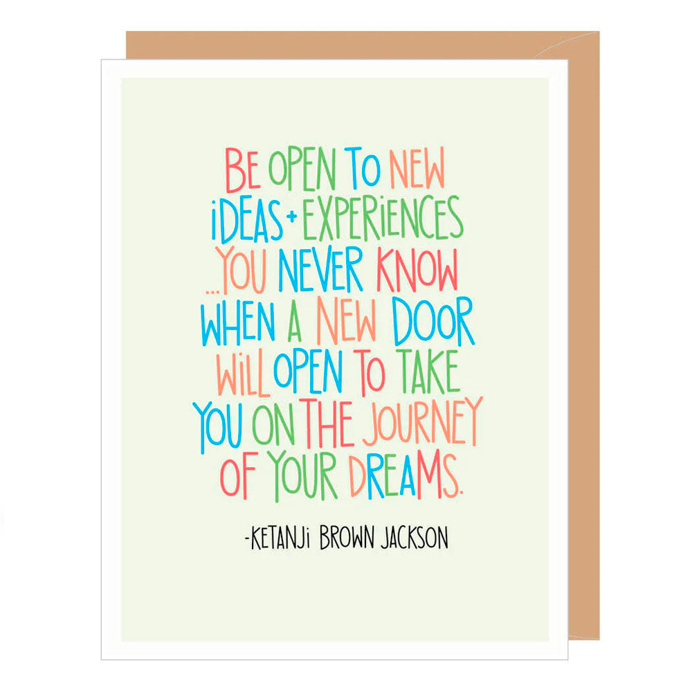 Ketanji Brown Jackson Journey Quote Greeting Card