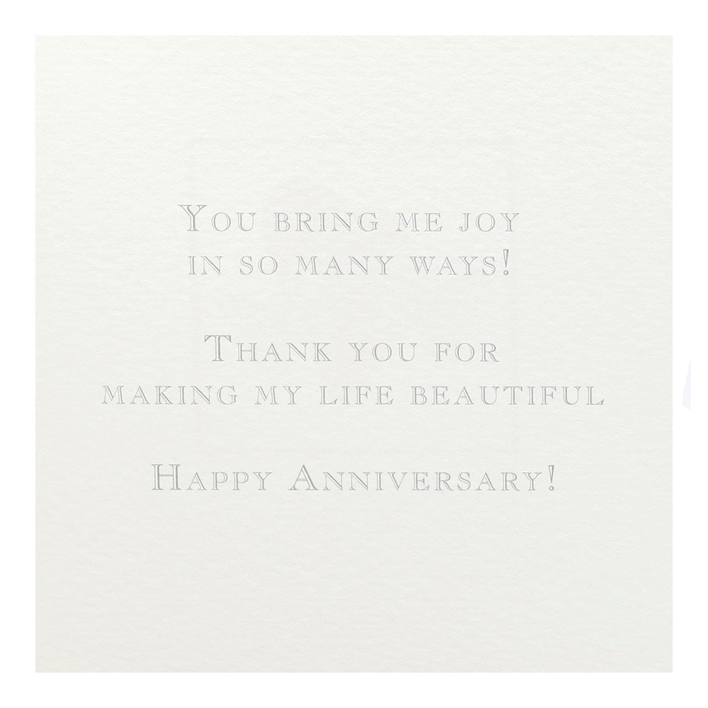Butterfly and Heart Anniversary Greeting Card