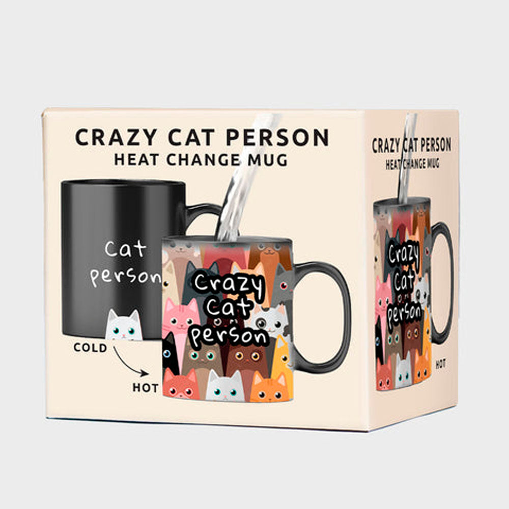 Crazy Cat Person Heat Change Mug