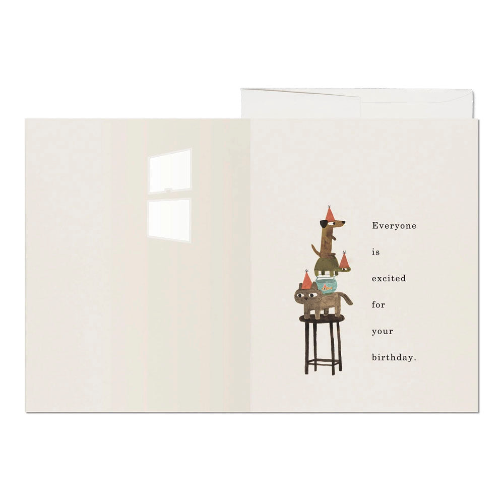 Everyone Is Excited Greeting Card