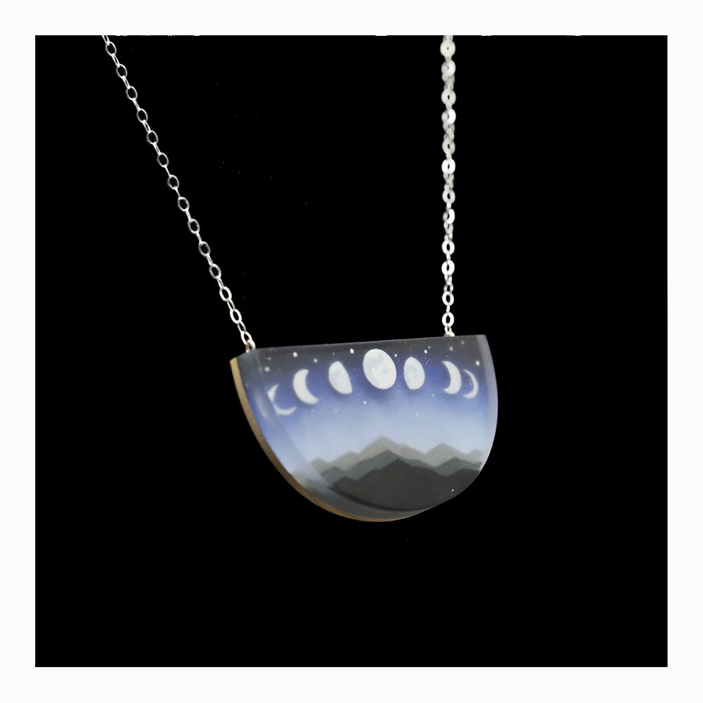 Phases Painted Necklace