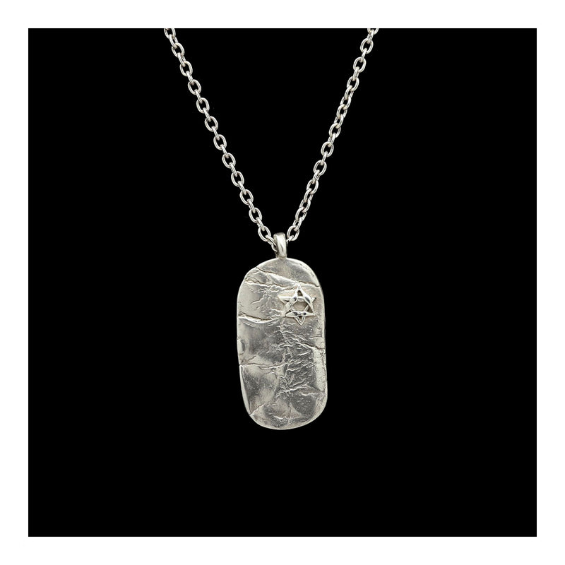 Dogtag with Star of David Necklace