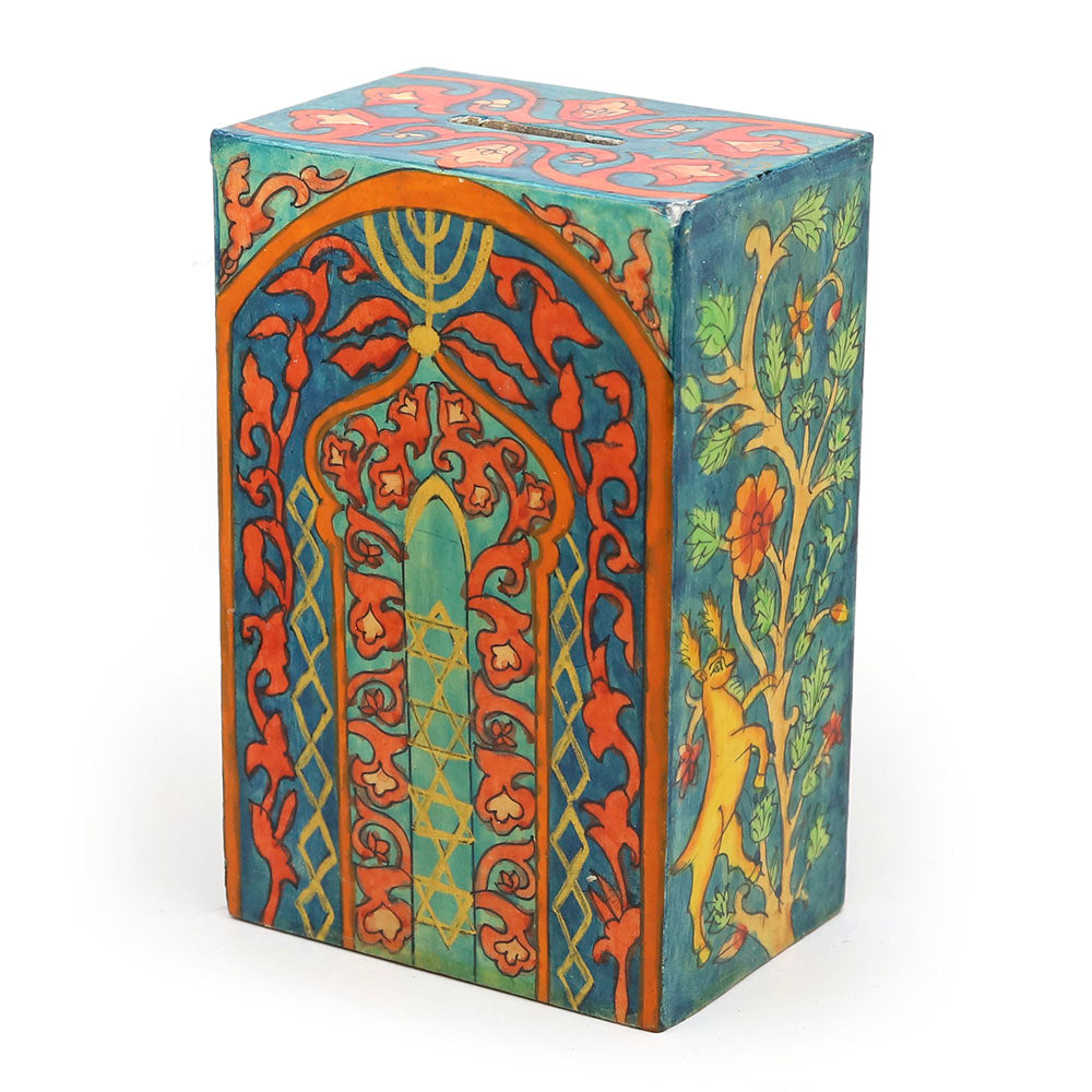 Painted Tzedakah Box