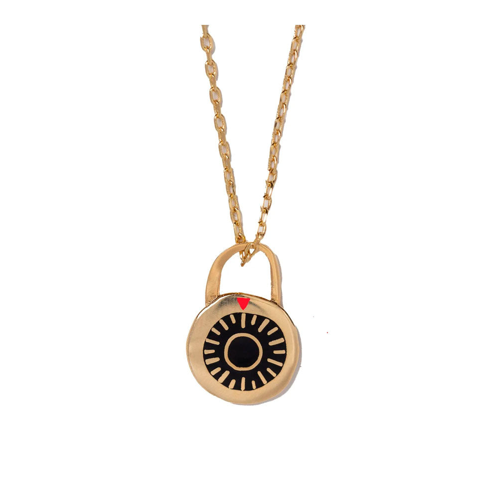 Combination Padlock Necklace