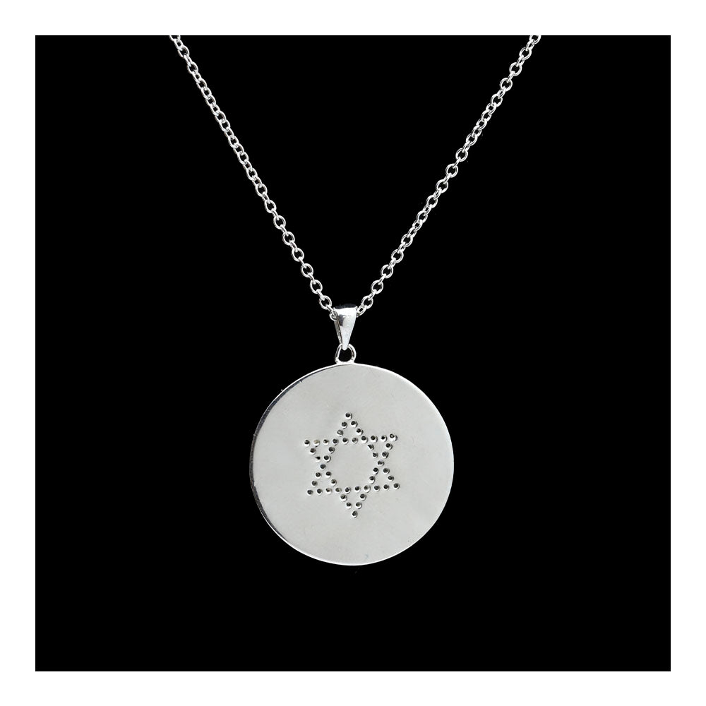 Sterling Medallion Star of David