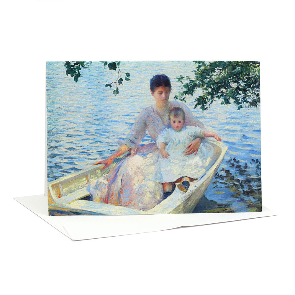 Mother and Child in a Boat Mother's Day Greeting Card