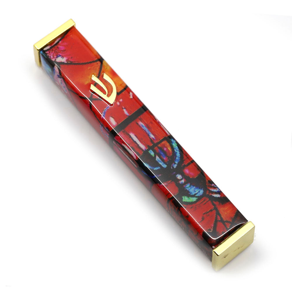 Chagall Mezuzah in Red