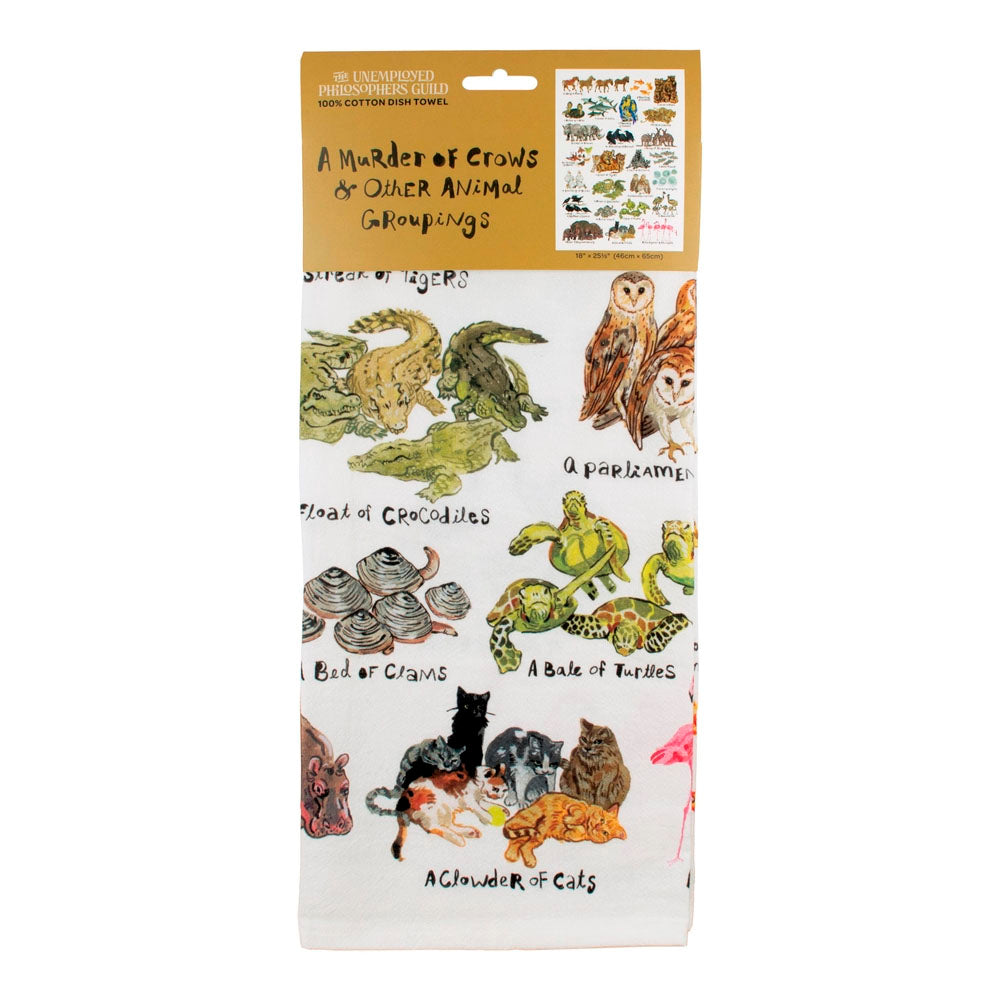 Animal Groupings Towel