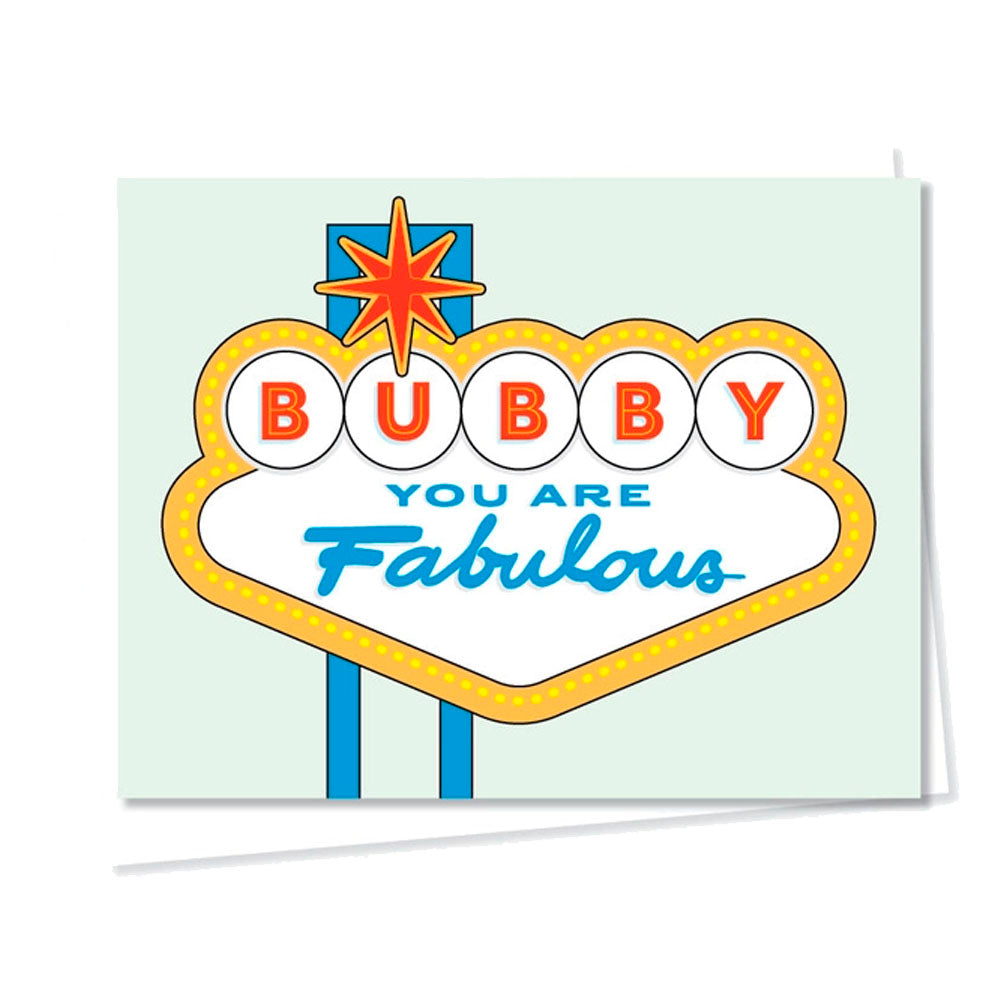 Fabulous Bubby Greeting Card