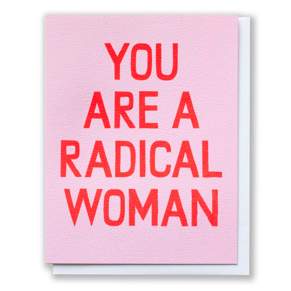 Radical Woman Greeting Card