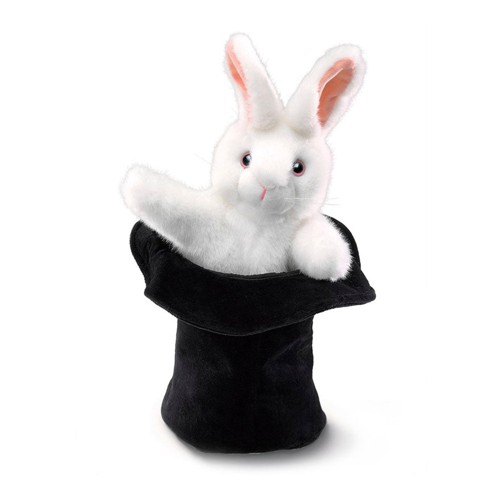 Rabbit in Hat Puppet