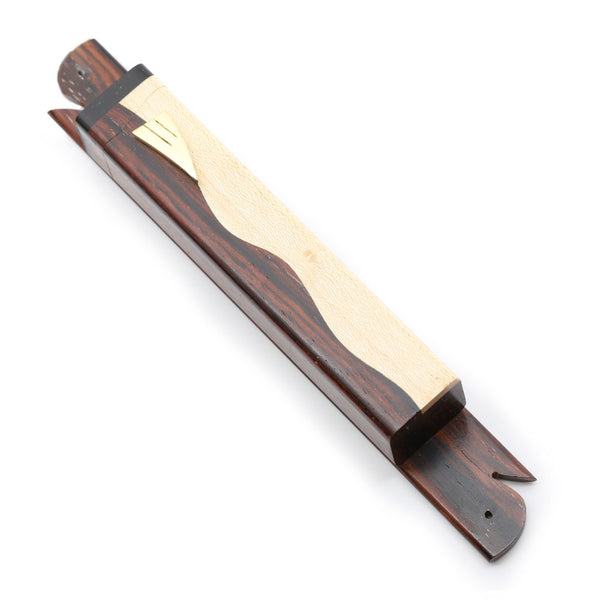 Artisan Wooden Wave Mezuzah