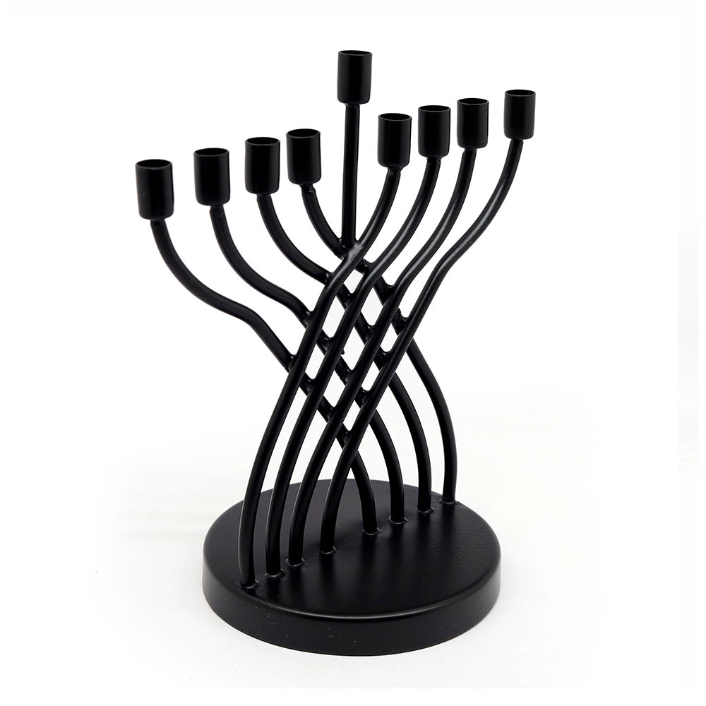 Sudaul Criss Cross Iron Hanukkiah