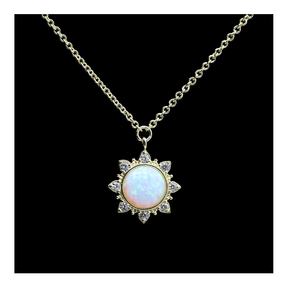 Opal Burst Necklace