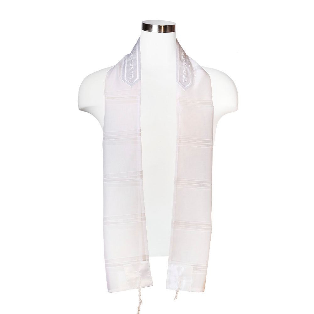 Tallit Set White Chiffon